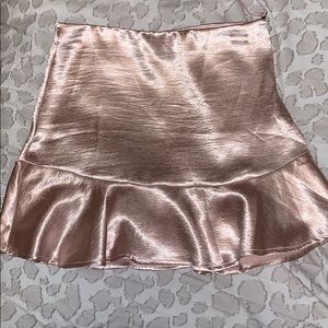 Forever 21 rose gold skirt